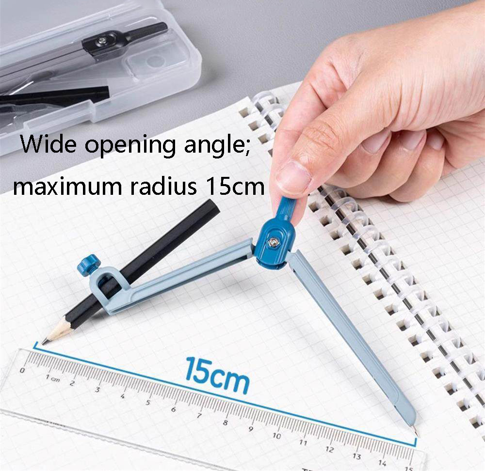 Set di 3 Pezzi per Geometria M - Math Geometry Set With Compass recensione e prezzo